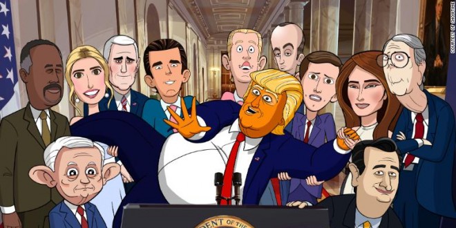 Bannire de la srie Our Cartoon President