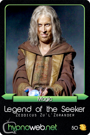 Carte de la série Legend of the Seeker dans la catégorie Magic des HypnoCards