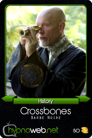 Carte de la série Crossbones dans la catégorie History des HynoCards
