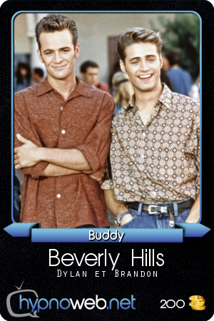 Carte Dylan et Brandon série Beverly Hills