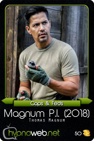 Carte de la srie Magnum P.I. dans la catgorie Cops & Feds des HynoCards