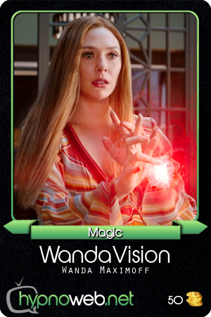 Carte de la série WandaVision dans la catégorie Magic des HypnoCards