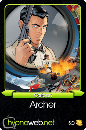 Carte de la s�rie Archer dans la cat�gorie Cartoon des HynoCards