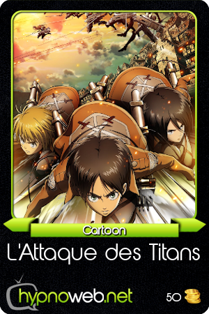 Carte de la s�rie L'Attaque des Titans dans la cat�gorie Cartoon des HynoCards