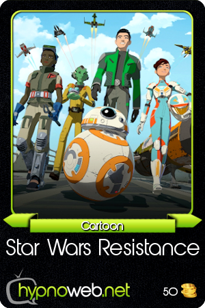 Carte représentant Star Wars Resistance créée pour la collection d'HypnoCards d'Hypnoweb