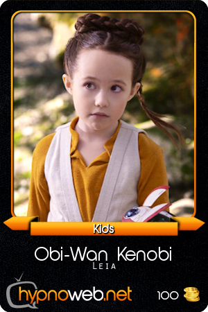 Carte représentant la jeune princesse Leia Organa dans la série Obi-Wan Kenobi pour la collecrion HypnoCards