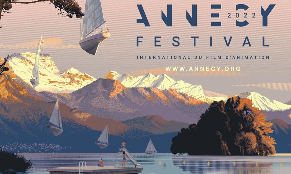Affiche du festival du film d'Annecy 2022