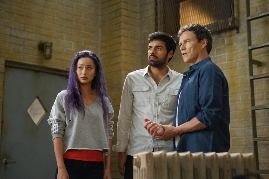 Clarice Fong (Jamie Chung), Marcos Diaz (Sean Teale) et Reed Strucker (Stephen Moyer)