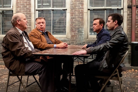 Hitchcock (Dirk Blocker), Scully (Joel McKinnon Miller), Charles Boyle (Joe Lo Truglio) & Jake Peralta (Andy Samberg)
