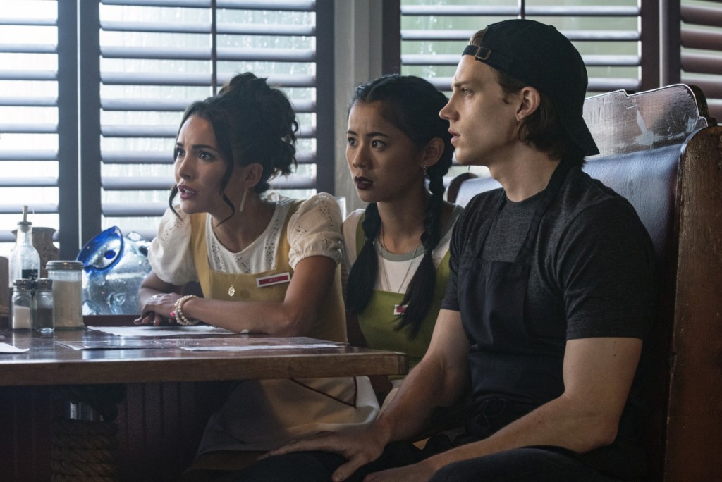 Bess (Maddison Jaizani), George (Leah Lewis) & Ace (Alex Saxon)