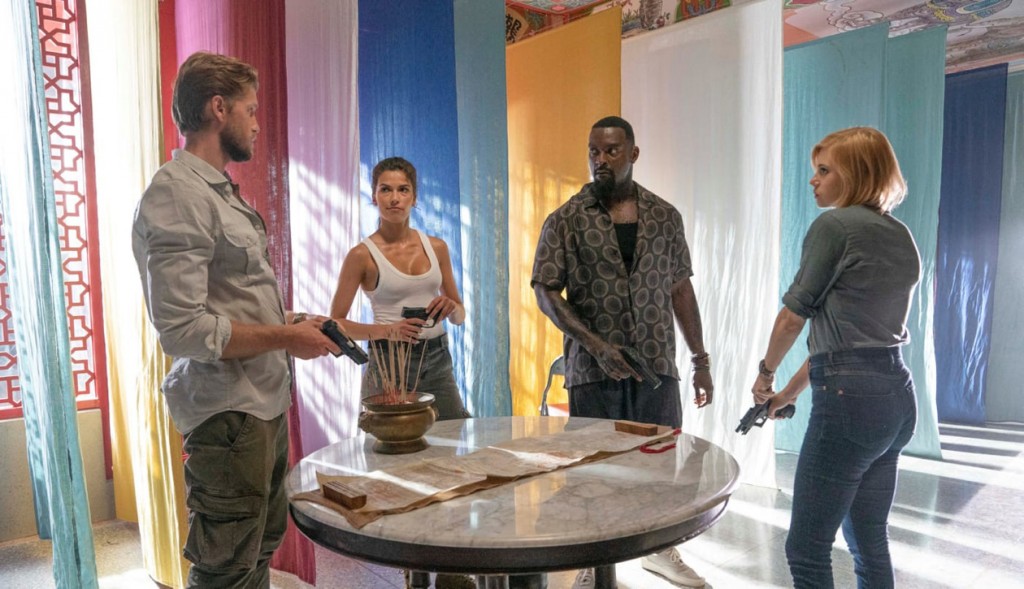 Danny (Matt Barr), Lexi (Sofia Pernas), Shaw (Michael James Shaw) & Kate (Victoria Diamond)