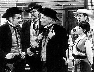 Le Shérif Masterson, le Marshal Earp, le Docteur, Steven et Dodo