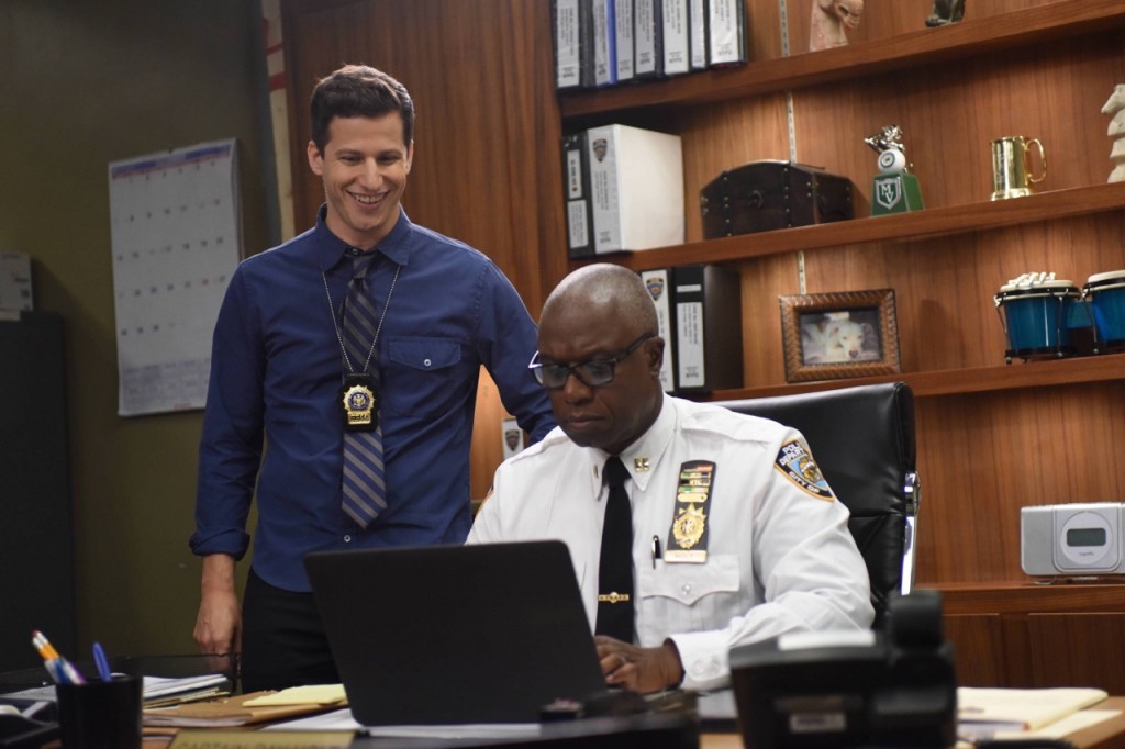 Jake Peralta (Andy Samberg) & Ray Holt (Andre Braugher)