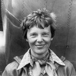 Portrait d'Amélia Earhart