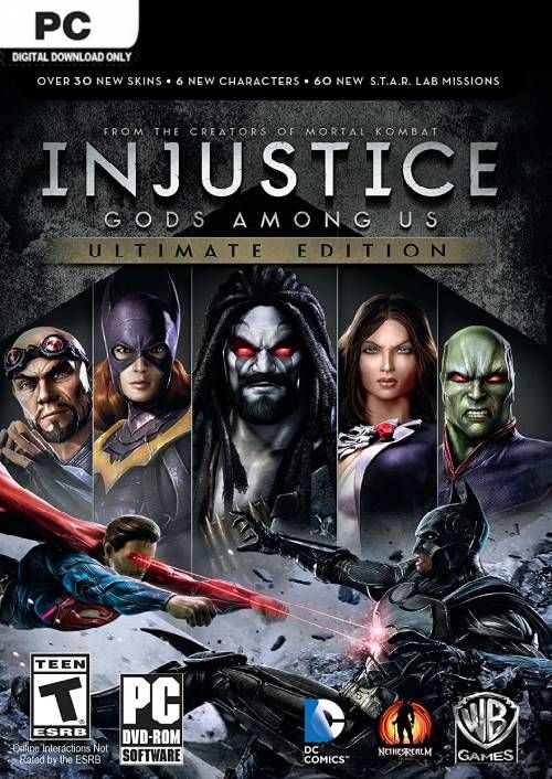 Couverture de l'&eacute;dition Ultimate du jeu Injustice, les dieux parmi nous