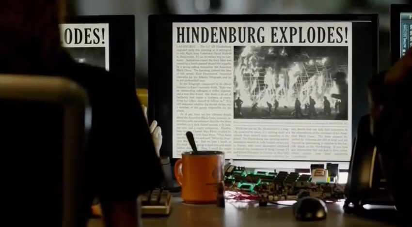 article sur la catastrophe de l'Hindenburg Timeless