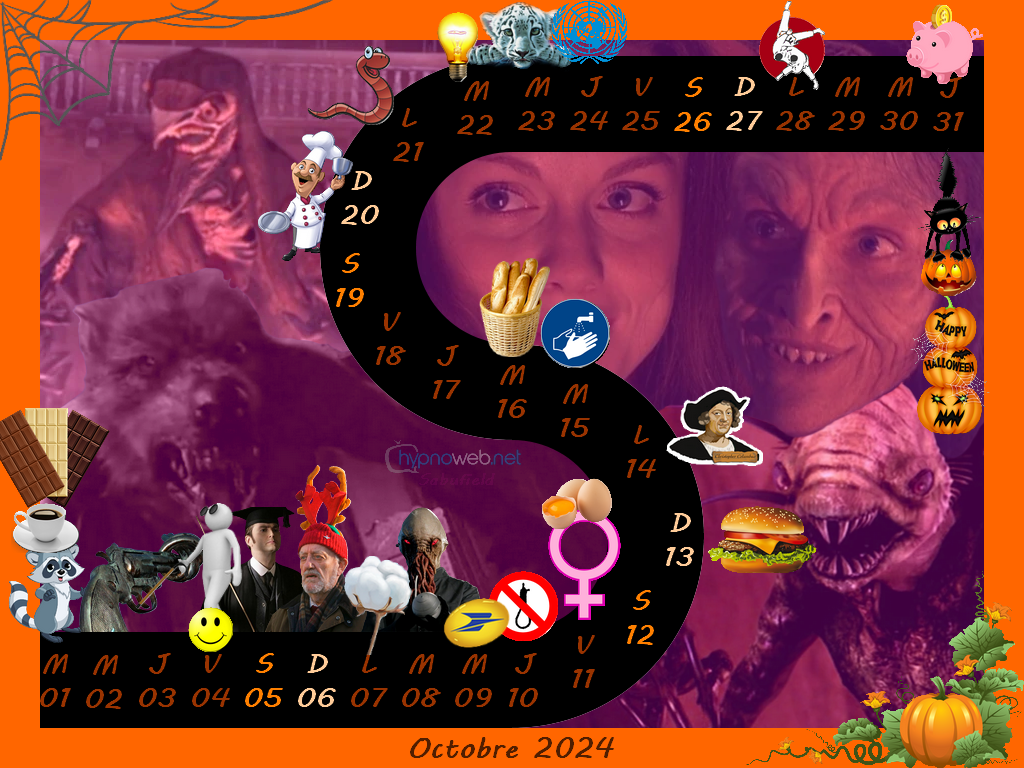 Wallpaper-calendrier DW 2024-10 cr�atures