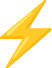 Emoji Haute Tension GOOGLE Noto Color, cat�gories Voyages & Lieux ou Animaux et nature + Ciel & M�t�o, sous licence Apache 2.0