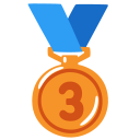 Emoji m�daille de Bronze GOOGLE Noto Color, cat�gorie Activit�s Prix & M�dailles ou Sports et r�compenses, sous licence Apache 2.0