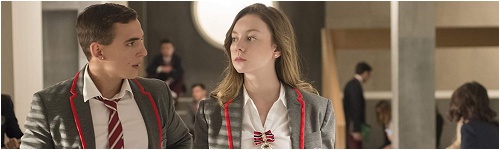 Banni&egrave;re avec Christian et Carla pour l'&eacute;pisode 1x07 d'Elite