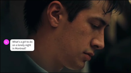 Shane lit le message de Lily