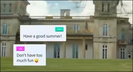 Les messages de Lily et Jane pendant l'&eacute;t&eacute; 2014