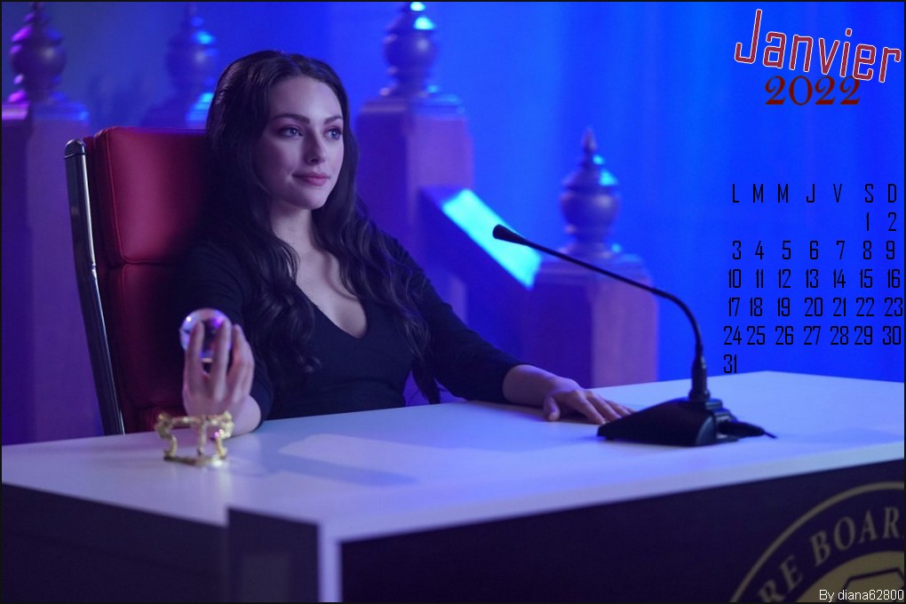 Calendrier The Originals Legacies Janvier 2022