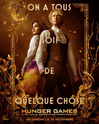 Affiche du film Hunger Games : La Ballade du serpent et de l'oiseau chanteur