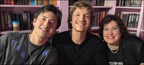 Hudson Williams, Connor Storrie et Rachel Reid
