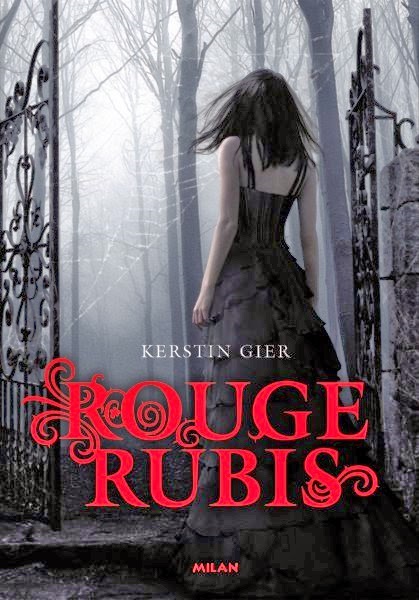 Couverture française du livre Rouge Rubis Editions Milan