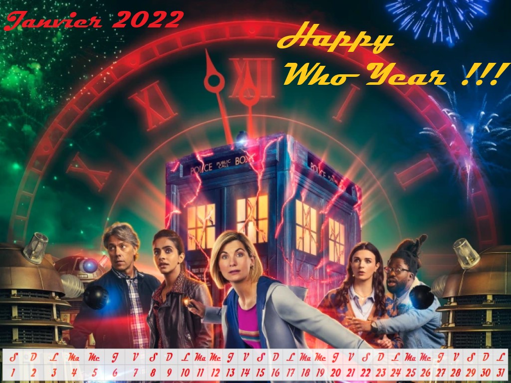 Calendrier du mois de Janvier 2022 Eve of the Daleks