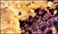 Chicago Fire recette crumble aux myrtilles