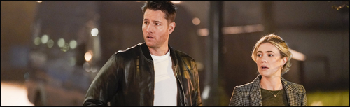 Tracker - 1.11 - Colter (Justin Hartley) et sa soeur, Dory Shaw (Melissa Roxburgh).