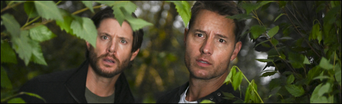 Russell Shaw (Jensen Ackles) et Colter Shaw (Justin Harley) dans l'épisode 2.02