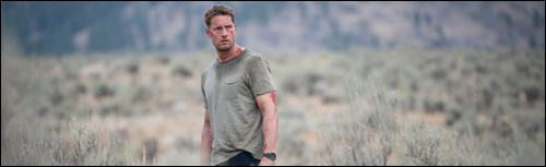 Colter Shaw (Justin Hartley) est seul et blessé dans la nature - Tracker 3.04