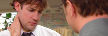 Jim et Dwight discutent, the office