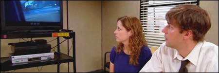 Pam et Jim découvrent que leur secret a été exposé, the office