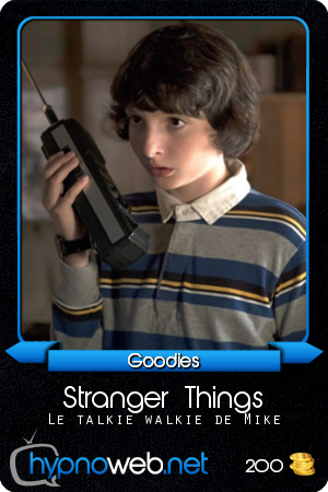 HypnoCard Stranger Things : Le talkie walkie de Mike.