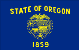 Face avant du drapeau de l’Oregon 